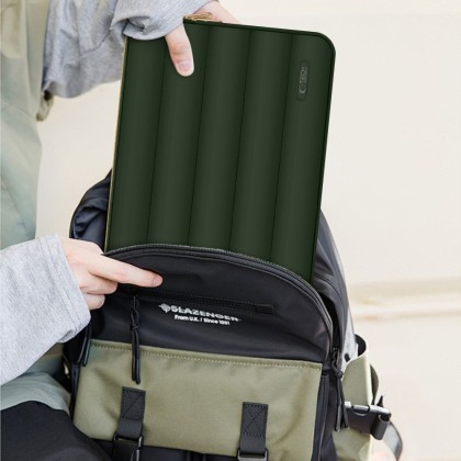 Калъф тип джоб за лаптоп 13"-14" инча от Tech-Protect Puffy - Army Green