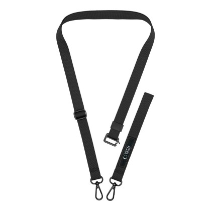 Универсален ремък за смартфон от Tech Protect C65 Crossbody - Черен