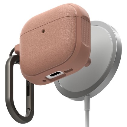 Силиконов калъф с MagSafe за слушалки Apple AirPods 4 от Ringke Onyx Magnetic - Constant Coral