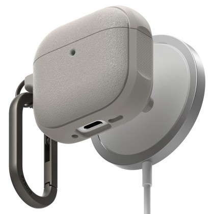 Силиконов калъф с MagSafe за слушалки Apple AirPods 4 от Ringke Onyx Magnetic - Warm Grey