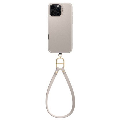 Кожен кейс с ремък и MagSafe за iPhone 16 Pro Max от Spigen Cyrill Kajuk Classic Charm - Cream