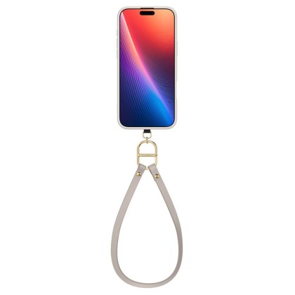 Кожен кейс с ремък и MagSafe за iPhone 16 Pro Max от Spigen Cyrill Kajuk Classic Charm - Cream