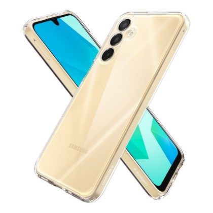 Удароустойчив твърд кейс за Samsung Galaxy A16 4G / 5G от Spigen Ultra Hybrid - Прозрачен