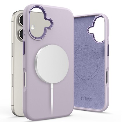 Силиконов кейс с MagSafe за iPhone 16 от Tech-Protect Silicone Pure - Mauve