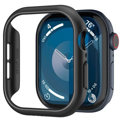 Твърд калъф за Apple Watch 10 (46mm) от Spigen Thin Fit - Черен