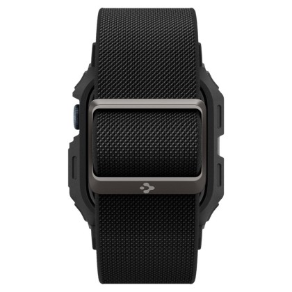 Текстилна каишка и кейс за Apple Watch 10 (42mm) от Spigen Lite Fit Pro - Черен мат