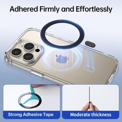 2 броя магнитни MagSafe пръстени от Tech Protect MMP-100 - Бял и Черен
