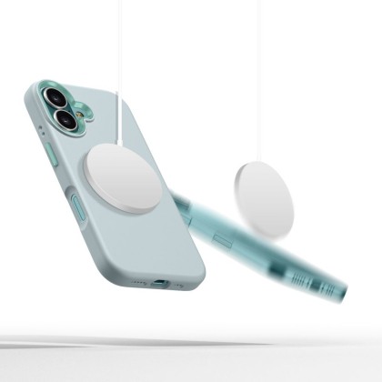 Силиконов кейс с MagSafe за iPhone 16 от Tech-Protect Silicone Pure - Sky Blue