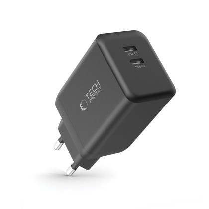 Зарядно за IOS и Android с GaN и PD 45W от Tech-Protect NC45W-GAN - Черно