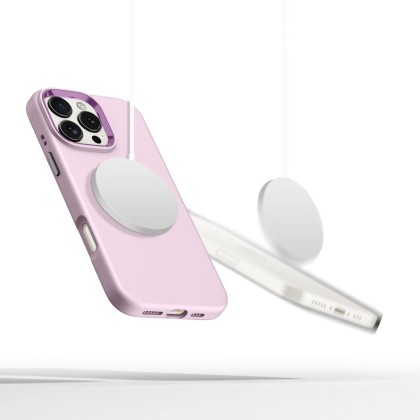 Силиконов кейс с MagSafe за iPhone 16 Pro от Tech-Protect Silicone Pure - Pink Pearl