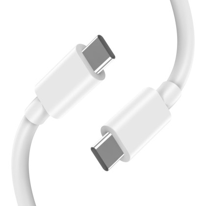 Зарядно за IOS и Android с GaN и PD 45W от Tech-Protect NC45W-GAN + Кабел USB-C - Бялo