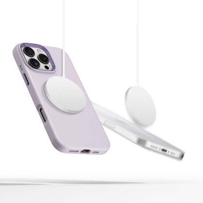 Силиконов кейс с MagSafe за iPhone 16 Pro от Tech-Protect Silicone Pure - Mauve