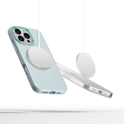 Силиконов кейс с MagSafe за iPhone 16 Pro от Tech-Protect Silicone Pure - Sky Blue