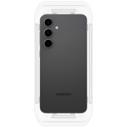 2 стъклени протектора за дисплей на Samsung Galaxy S24 FE от Spigen Glas.TR "Ez Fit" - Прозрачни