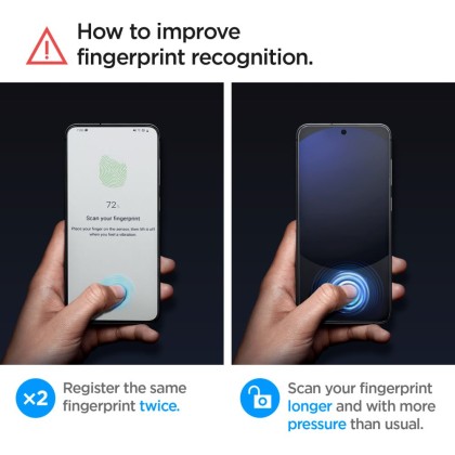 2 стъклени протектора за дисплей на Samsung Galaxy S24 FE от Spigen Glas.TR "Ez Fit" - Прозрачни