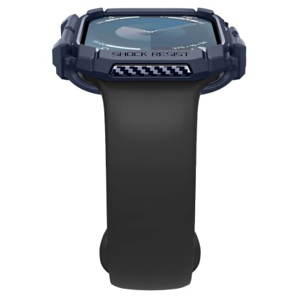 Удароустойчив кейс за Apple Watch 10 (46mm) от Spigen Rugged Armor - Navy Blue