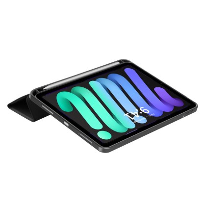 Силиконов калъф за iPad Mini 6 (8.3" 2021) / 7 (8.3" 2024) от Tech-Protect SC PEN - Черен
