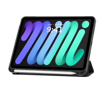 Силиконов калъф за iPad Mini 6 (8.3" 2021) / 7 (8.3" 2024) от Tech-Protect SC PEN - Черен