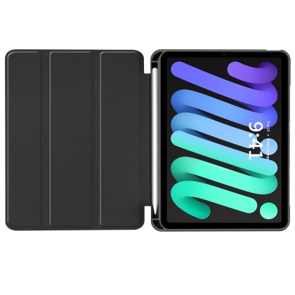 Силиконов калъф за iPad Mini 6 (8.3" 2021) / 7 (8.3" 2024) от Tech-Protect SC PEN - Черен