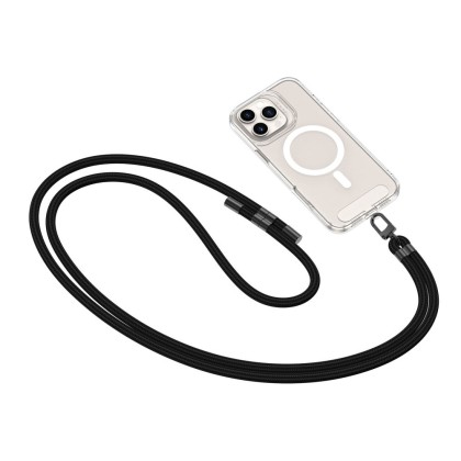 Универсален ремък 75 см за смартфон от Tech-Protect C7S Rope Crossbody - Черен