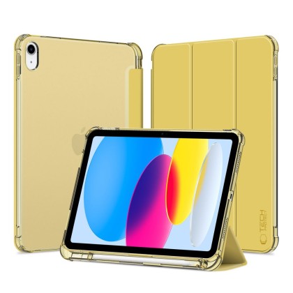 Хибриден калъф за iPad 10 (10.9" 2022) от Tech-Protect SC Pen Hybrid - Crystal Yellow