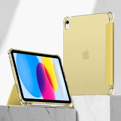 Хибриден калъф за iPad 10 (10.9" 2022) от Tech-Protect SC Pen Hybrid - Crystal Yellow