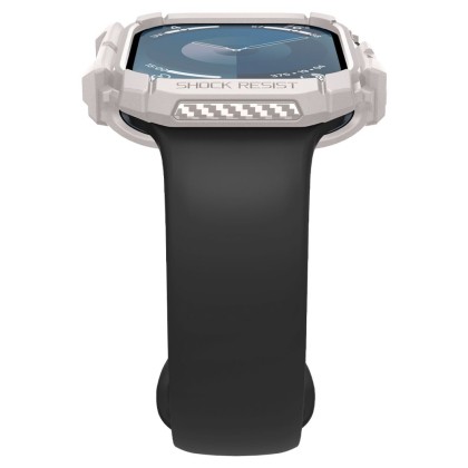 Удароустойчив кейс за Apple Watch 10 (46mm) от Spigen Rugged Armor - Dune Beige