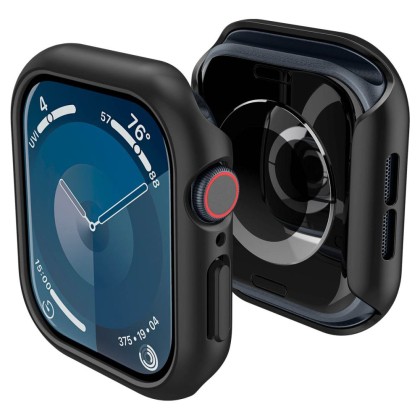 Твърд калъф за Apple Watch 10 (42mm) от Spigen Thin Fit - Черен
