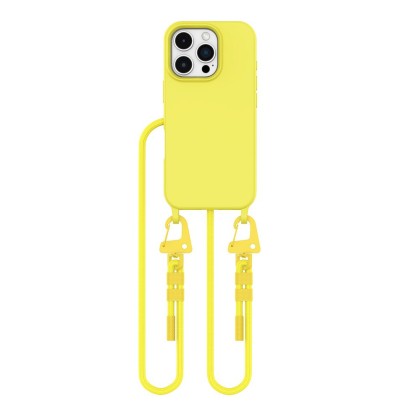 Кейс с ремък и MagSafe за iPhone 16 Pro от Tech-Protect Magnecklace - Canary Yellow