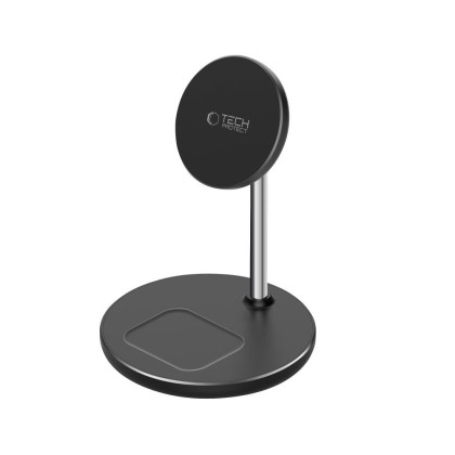 Магнитна безжична станция 15W с MagSafe от Tech Protect QI-A39 - Черна