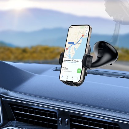 Универсална стойка за автомобил от Tech Protect V8 - Черна