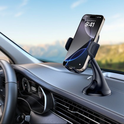 Универсална стойка за автомобил от Tech Protect V8 - Черна