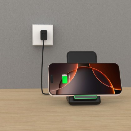 Безжично зарядно устройство 15W от Tech Protect QI-A40 - Черно