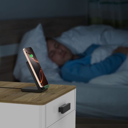 Безжично зарядно устройство 15W от Tech Protect QI-A40 - Черно