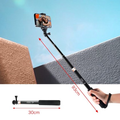 Монопад / Селфи Стик за GoPro / DJI от Tech-Protect GA100 - Черен