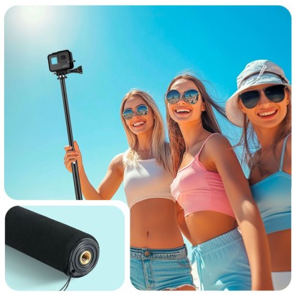 Монопад / Селфи Стик за GoPro / DJI от Tech-Protect GA100 - Черен