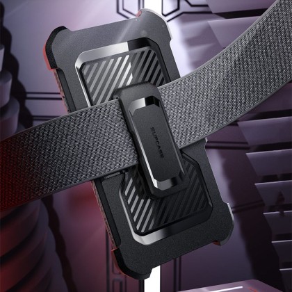360 градусов калъф за Samsung Galaxy S24 FE Supcase Unicorn Beetle Pro - Черен