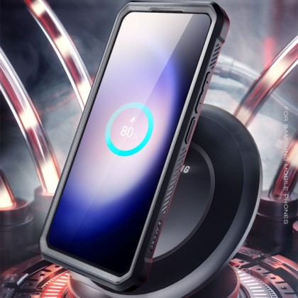 360 градусов калъф за Samsung Galaxy S24 FE Supcase Unicorn Beetle Pro - Черен
