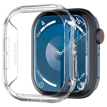Твърд калъф за Apple Watch 10 (42mm) от Spigen Thin Fit - Прозрачен
