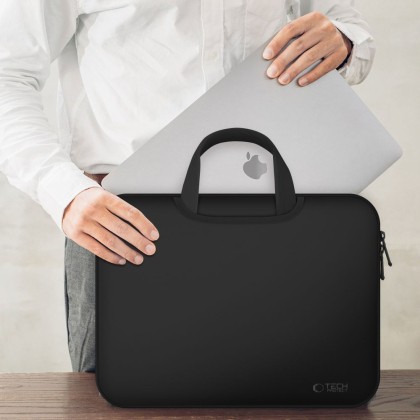 Неопренова чанта за лаптоп 15-16 инча от Tech-Protect Neoprene Bag - Черен