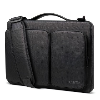 Удароустойчива чанта за лаптоп 15-16 инча с 4 джоба отTech-Protect Defender Bag - Черен
