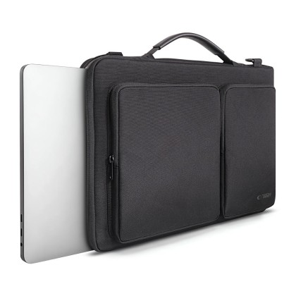 Удароустойчива чанта за лаптоп 15-16 инча с 4 джоба отTech-Protect Defender Bag - Черен