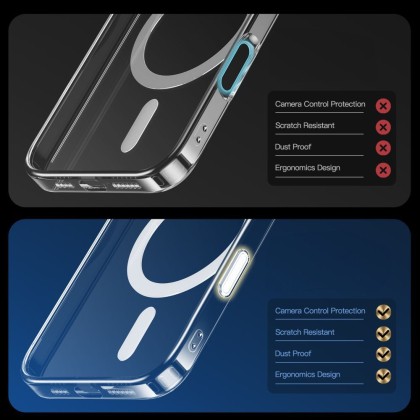 TECH-PROTECT FLEXAIR HYBRID CC MAGSAFE IPHONE 16 PRO CLEAR