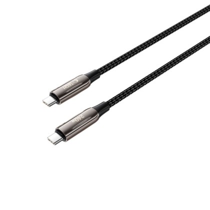 Кабел за зареждане USB-C / USB-C 240W QC 4.0 200см. от Tech Protect UB10T - Черен