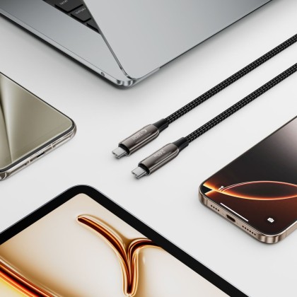 Кабел за зареждане USB-C / USB-C 240W QC 4.0 200см. от Tech Protect UB10T - Черен