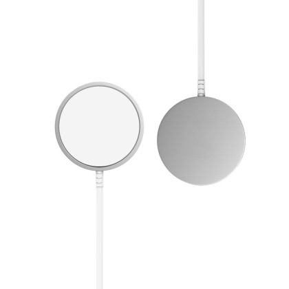 Безжично зарядно 15W с MagSafe и Qi отTech-Protect QI15W-A44 - Бяло