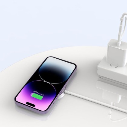 Безжично зарядно 15W с MagSafe и Qi отTech-Protect QI15W-A44 - Navy Blue
