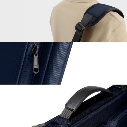 Удароустойчива чанта за лаптоп 15-16 инча с 4 джоба отTech-Protect Defender Bag - Navy Blue