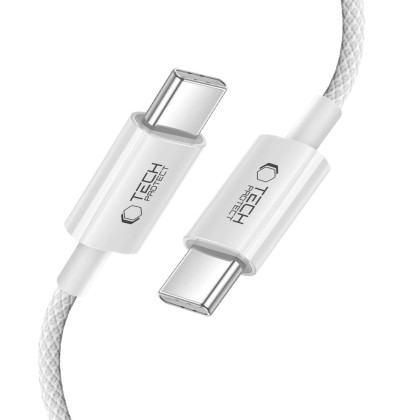 Кабел за зареждане 200см с USB-C и PD 60W / 3A от Tech-Protect Ultraboost Lite - Cool Grey