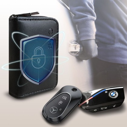 Калъф който блокира RFID сигнала на Keyless Go ключ Tech-Protect KLR300 - Черен